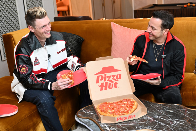Nick Carter and Howie Dorough for Pizza Hut.