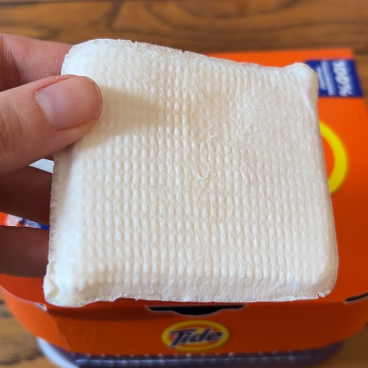 A close-up look at the Tide evo tile.