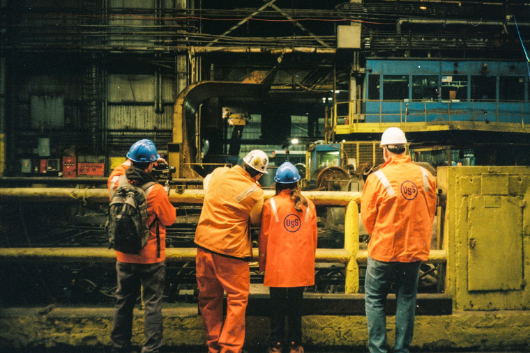 A steel plant manager and an economist walk into a factory. They leave with  a story about the U.S. economy.