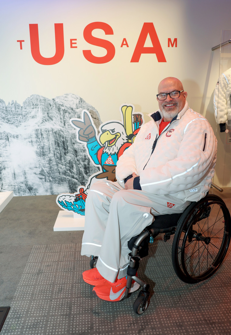 Wheelchair Curling athlete Steve Emt poses for his photo to be taken.