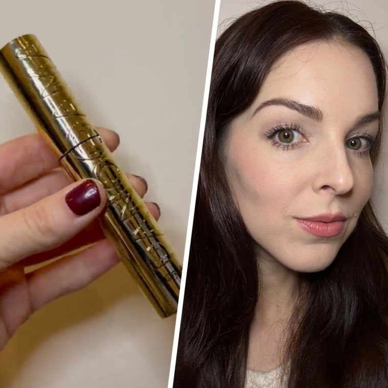 L’Oréal Paris Voluminous Panorama Mascara and after applying