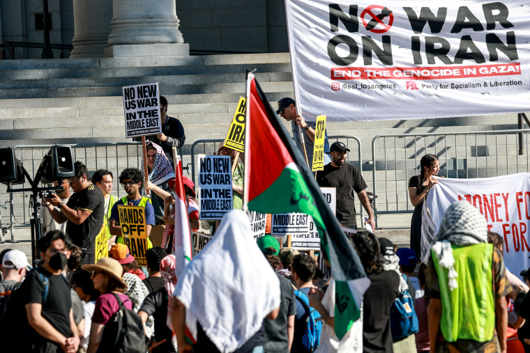 Protest in response to the US and Israel bombing Iran