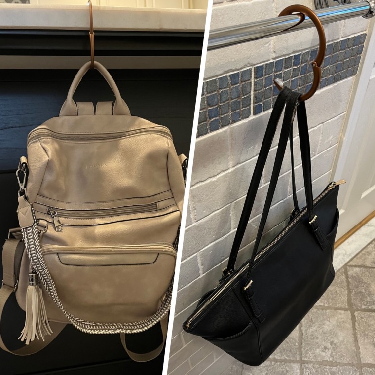 Clipa Bag Hanger in use