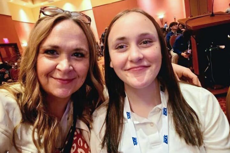 Jodie, 47, and Lexi Owens, 13.
