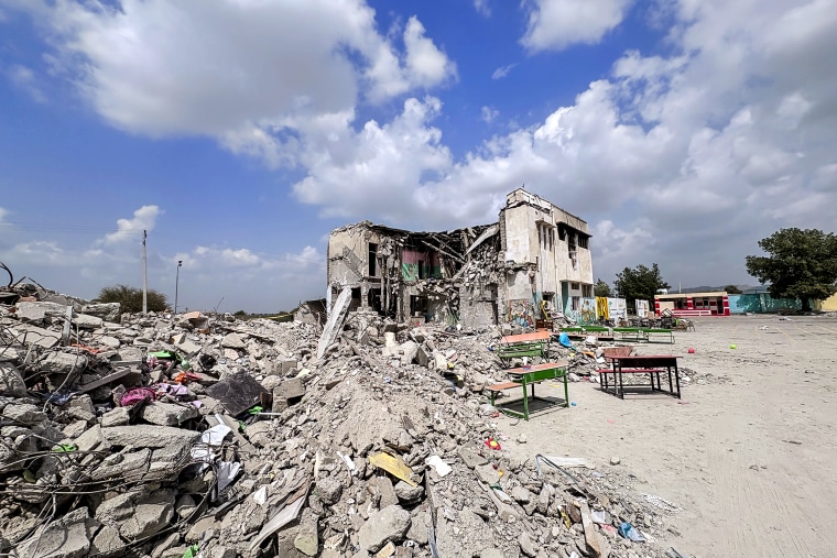 The primary school targeted in the attacks bombed twice, 40 minutes apart in Iran
