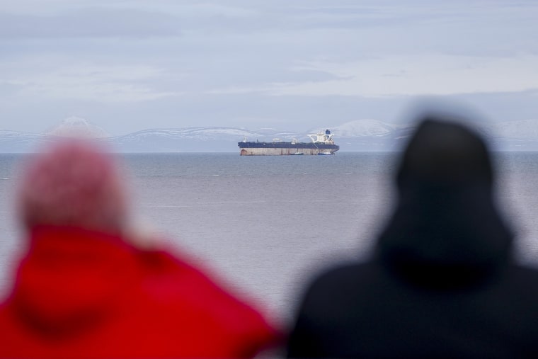 Seized Tanker Marinera Takes Shelter In The Moray Firth