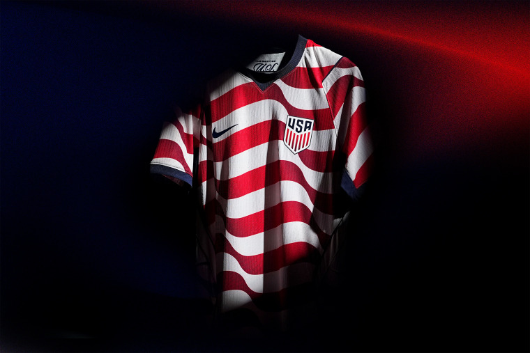 The 'stripes' kit to be worn by the U.S. men's soccer team at the 2026 World Cup.