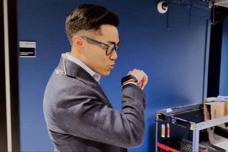 Feeling like James Bond talking into my Bee bracelet. I don’t think anyone in the office was that impressed.