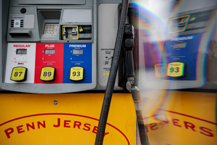 A gas pump at Penn Jersey Mart gas station