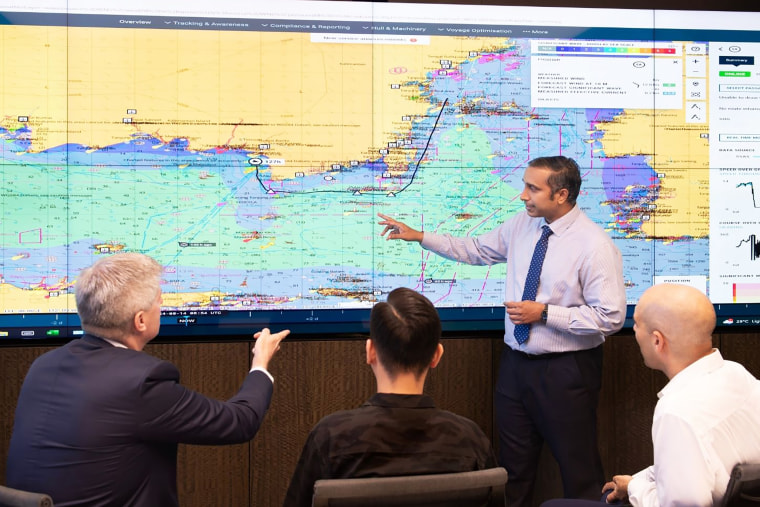 The “Bridge” at Caravel Group’s office in Hong Kong where onshore officers handle emergencies.