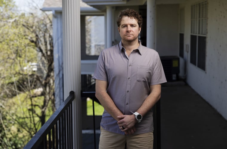 Randy Slaughter at his apartment in Bryan, Texas.