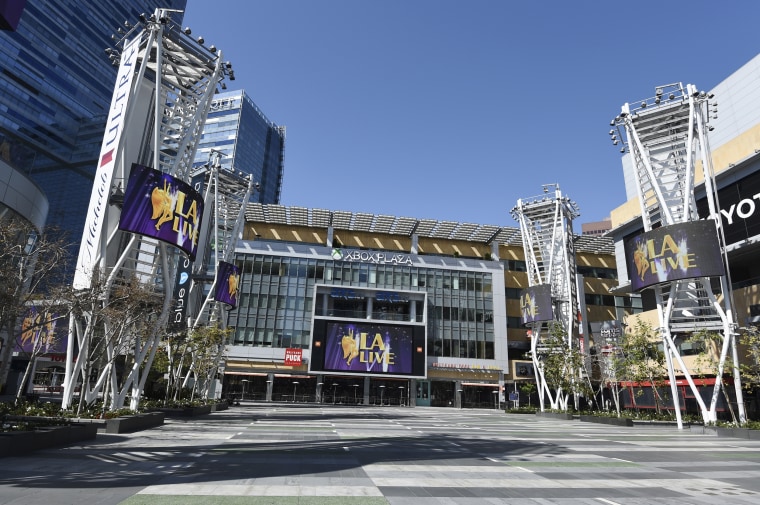 The L.A. Live entertainment complex.