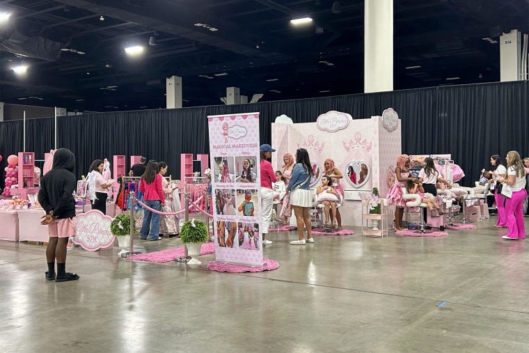 The Magical Makeover booth at Barbie Dream Fest in Fort Lauderdale, Fla.