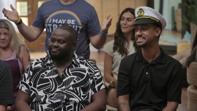  PJ (Marc-Sully Saint-Fleur) and Anthony from "Jury Duty Presents: Company Retreat."