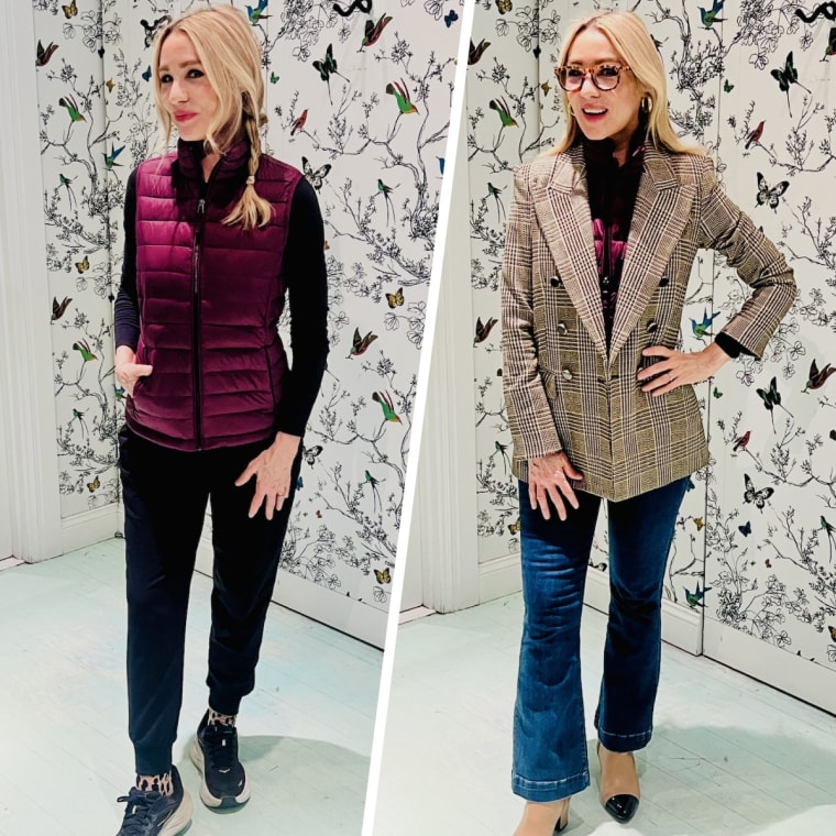 Shop TODAY contributor Chassie Post styles the Amazon Essentials Women's Packable Puffer Vest two ways.