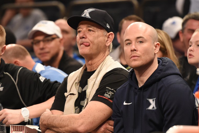 Bill Murray at the U Conn - Duke March Madness game.