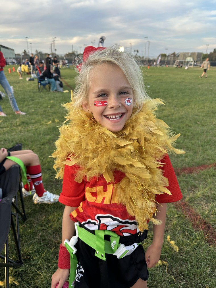 These cute girls also win at flag football!