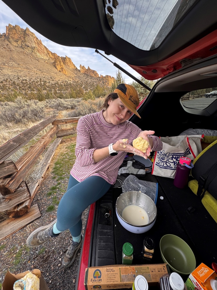 Libby Cope wants everyone knows they sanitized their hands before hand-shaping their butter.