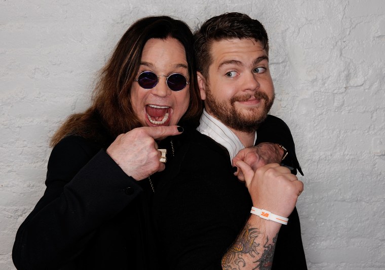 Ozzy Osbourne and son Jack Osbourne at the Tribeca Film Festival in 2011.