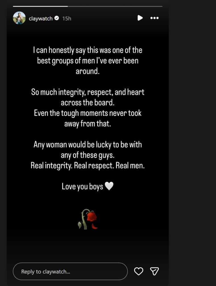 História de Clayton Johnson no Instagram.