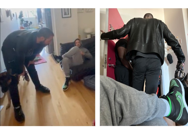 Paul inside Zack's apartment in Los Angeles.