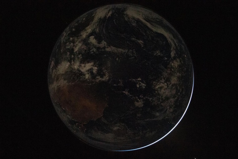 Earth seen from space.