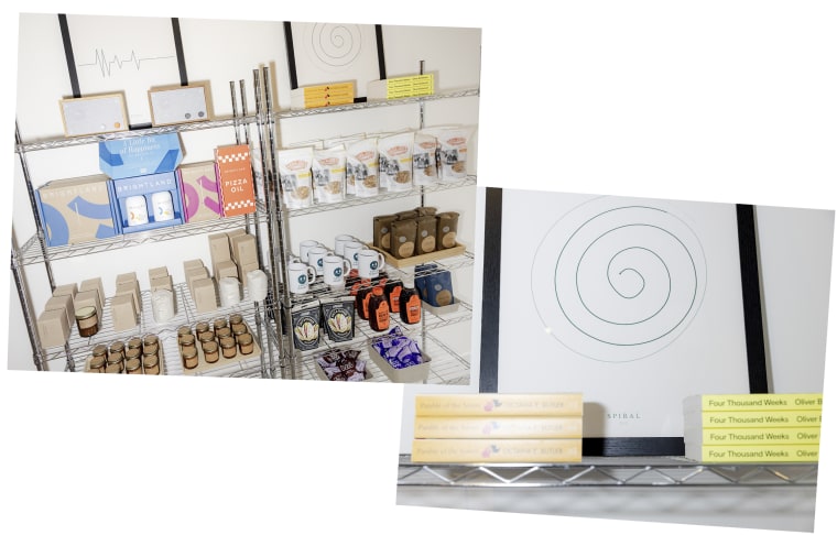 With the vibe of a modern boutique, Andon Market sells everything from granola and artisanal chocolate bars to store-branded sweatshirts. The decision to sell books related to risks from advanced AI systems raised some customers’ eyebrows.