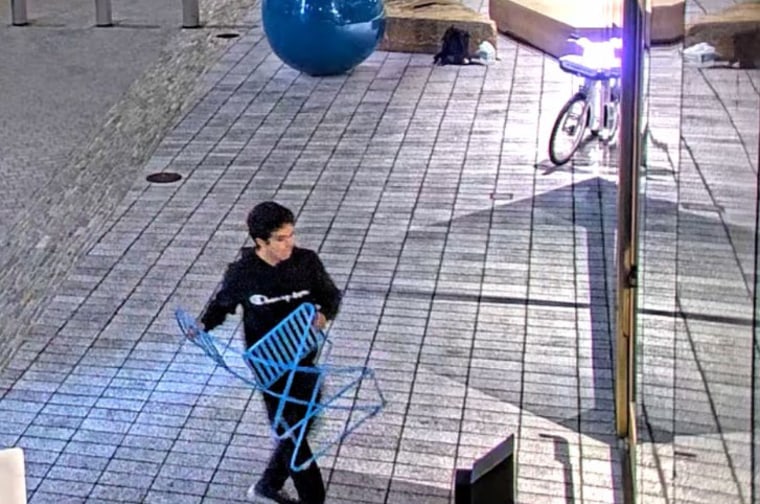 Authorities say Daniel Moreno-Gama used a chair to hit the outside of an OpenAI office in San Francisco.