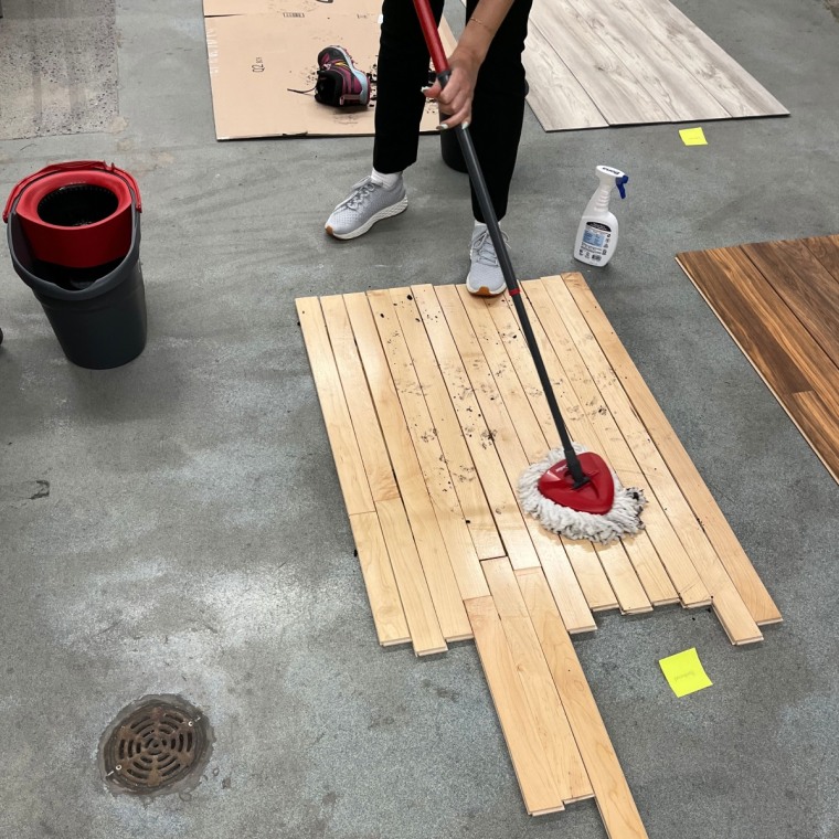 The O-Cedar mop is great at removing all types of spills.