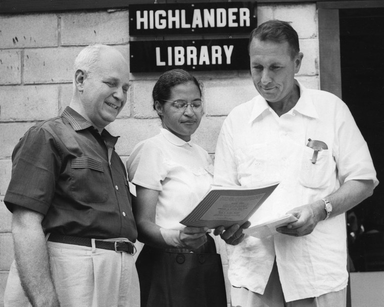 Rosa Parks at the Highlander Library
