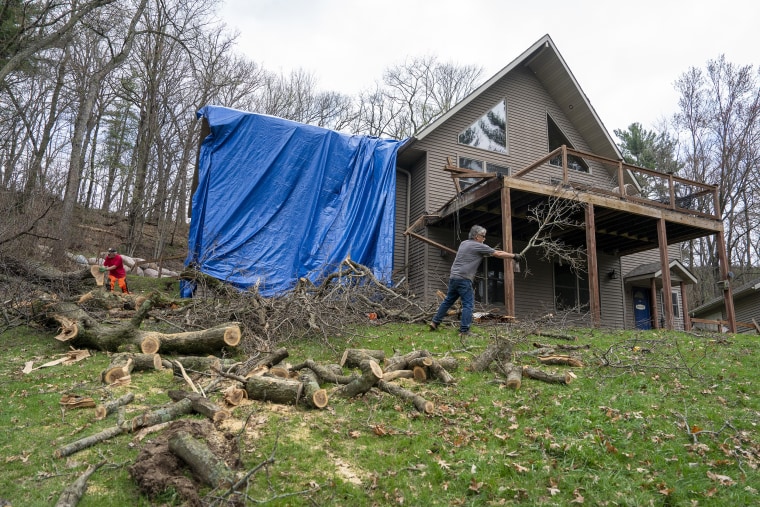 Tornado Rips Through Small Town Of Union Center, Wisconsin