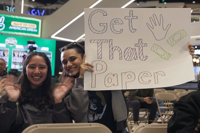 People at Rock Paper Scissors tournament in New Jersey.