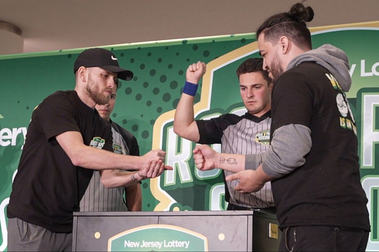 People at Rock Paper Scissors tournament in New Jersey.