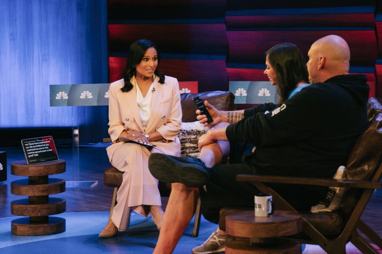 Kristen Welker speaks to Sens. Katie Britt and John Fetterman in Washington, D.C., on Thursday.