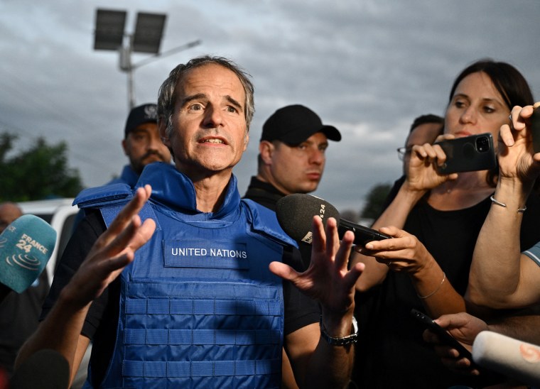 International Atomic Energy Agency chief Rafael Grossi after his visit to the Russian-held Zaporizhzhia nuclear power plant in southern Ukraine in 2022.