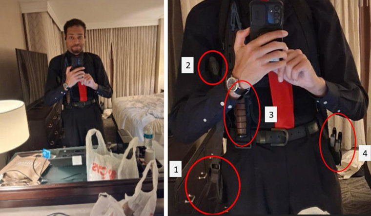 Cole Allen takes a photo of himself on April 25, 2026.