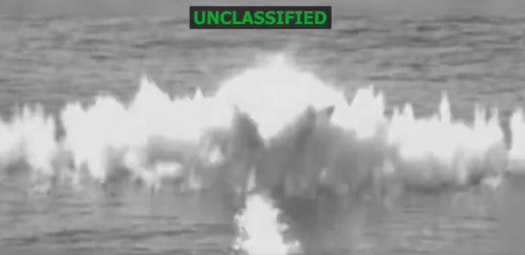 Captura de pantalla del video de la explosión de la nave.
