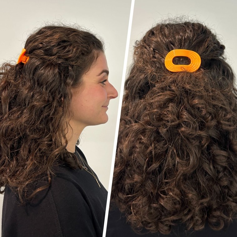 Teleties Small Flat Round Clip in Day Rave 