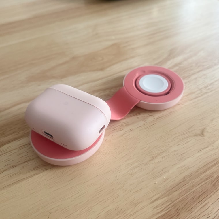 It has two sides to charge your phone and AirPods simultaneously. 