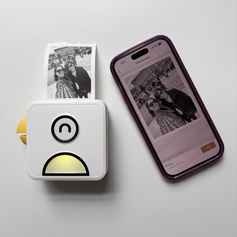 Easy to print pictures on the go.