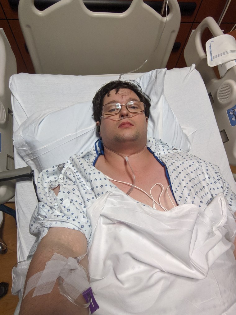 Adam Bird was hospitalized for the blood clots in his legs.