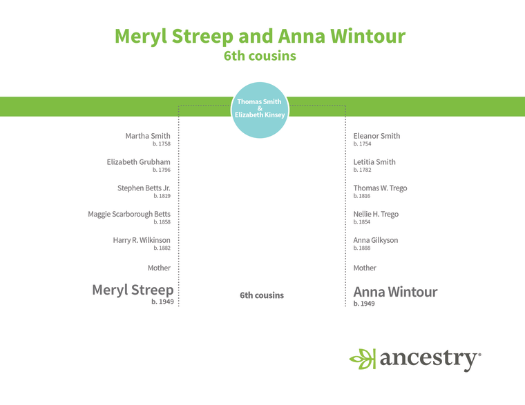 Meryl Streep and Anna Wintour's connections.