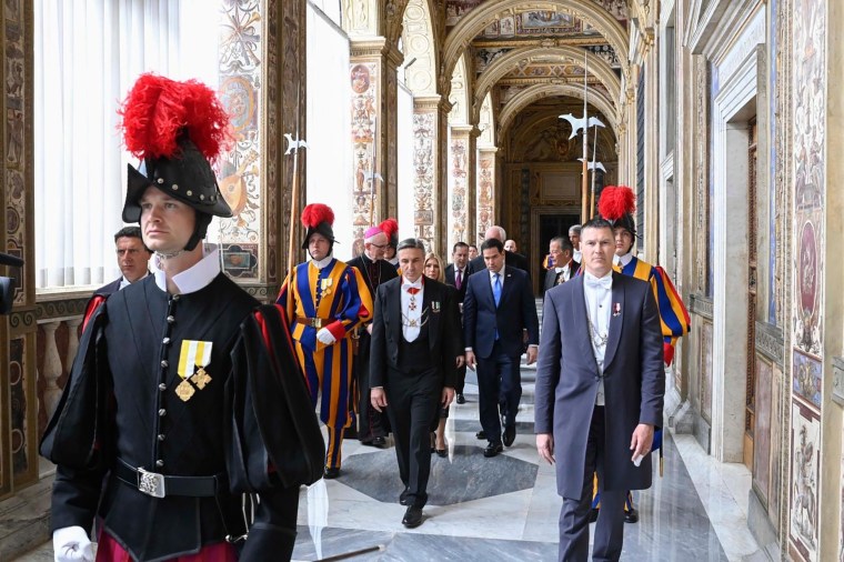 Secretary of State Marco Rubio at the Vatican on Thursday.
