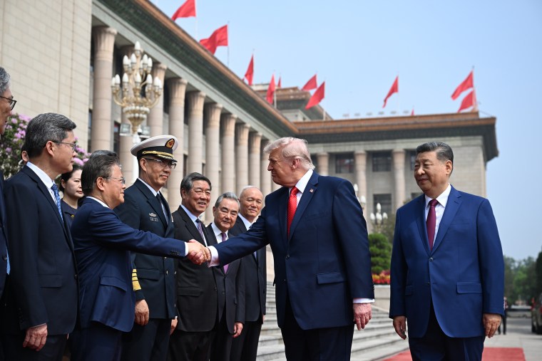 U.S. President Trump Meets With China's President Xi And Attends State Banquet
