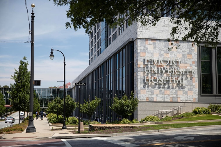 The exterior of Emory University Hospital
