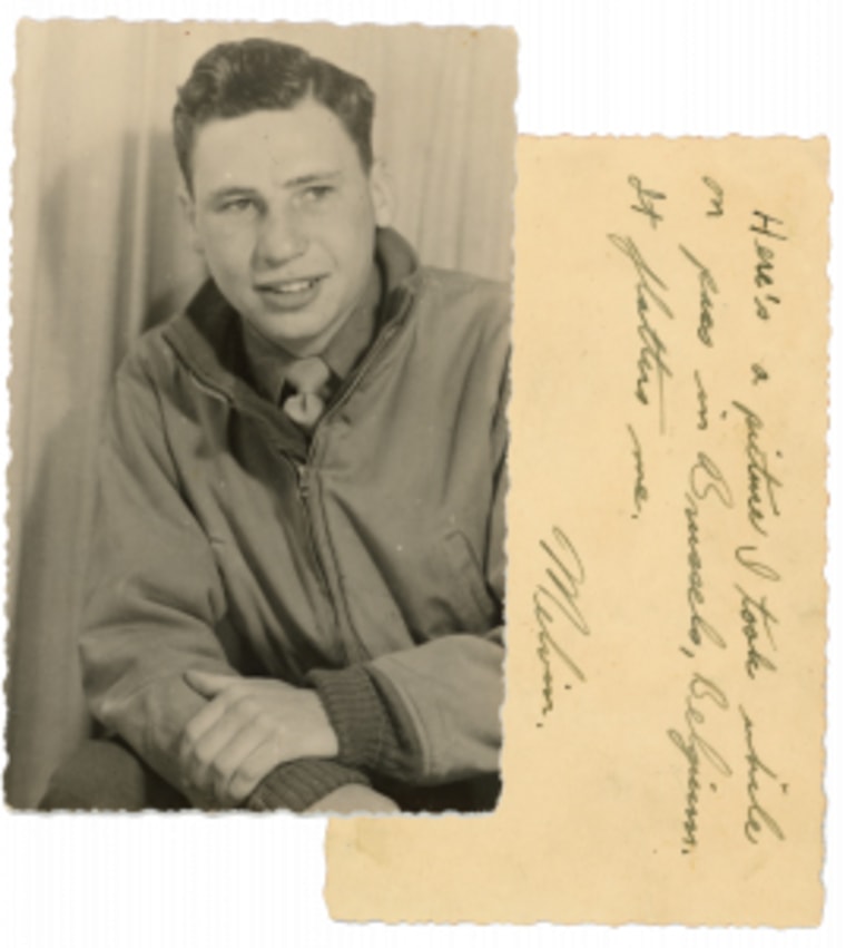 And old photograph with a cursive note next to it