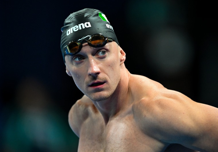 Shane Ryan of Team Ireland during a training session at the 2024 Summer Olympic Games in Paris, France in July 2024.