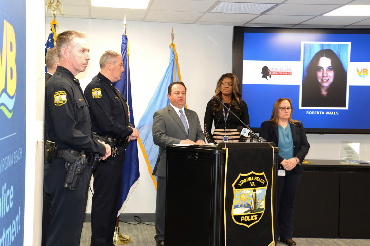 Virginia Beach Police Department hold a press conference on Wednesday on the arrest.