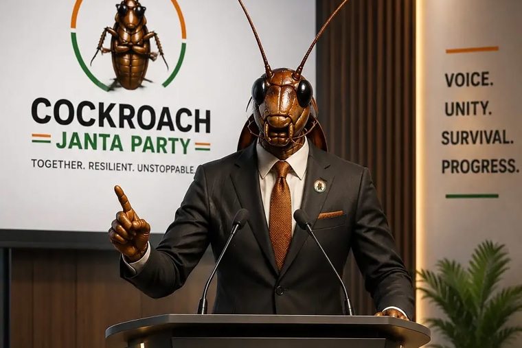 A promotional image for the newly formed Cockroach Janta Party.