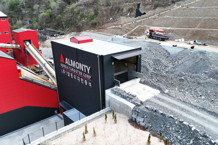 Mina de tungsteno Sangdong de Almonty Industries en Corea del Sur.